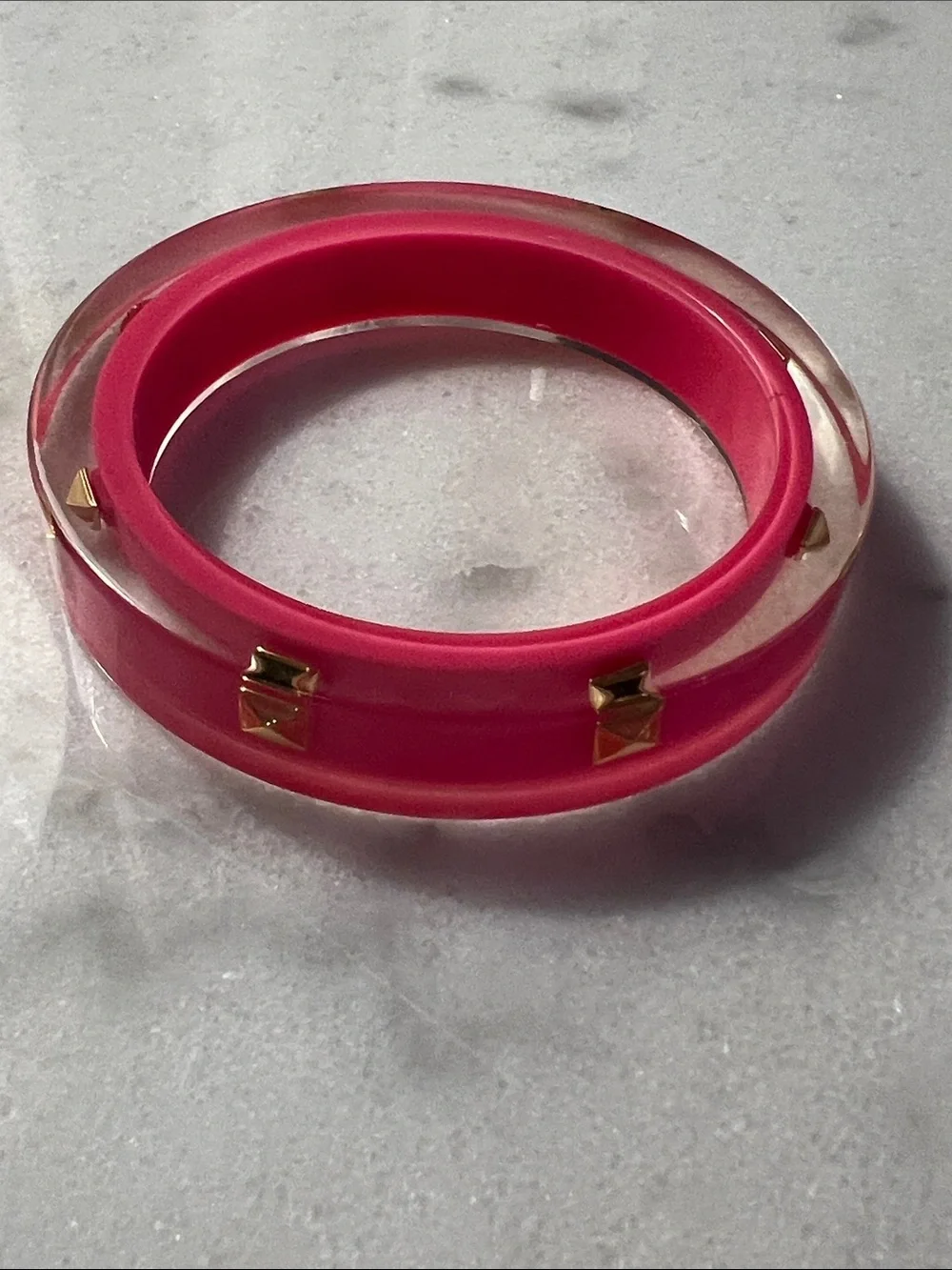 Kate Spade New York Spot the Spade Studded Bangle Pink